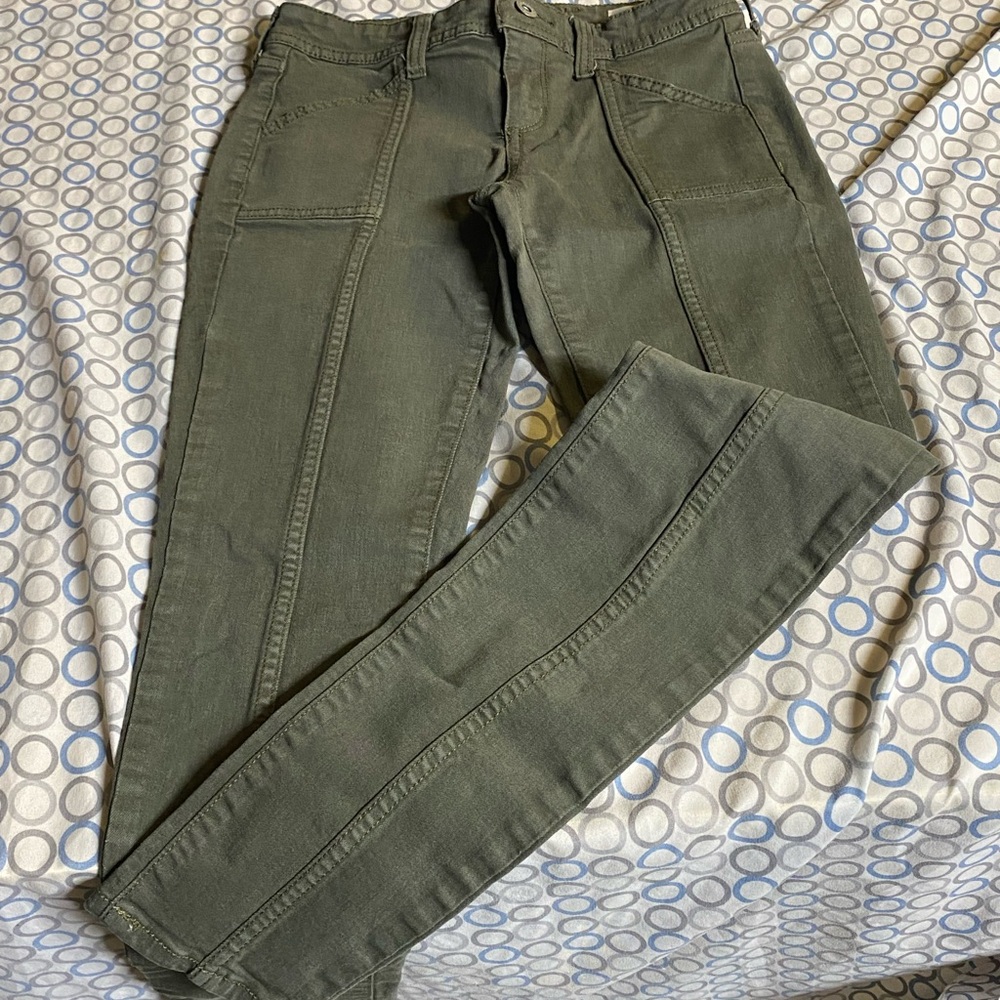 Olive Green Women's Jeans
